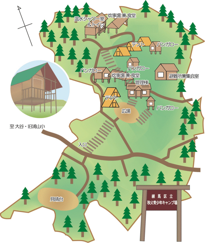 キャンプ場地図
