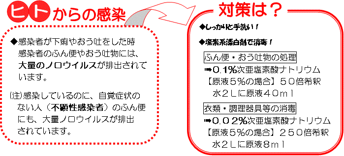 ヒトからの感染。対策は？