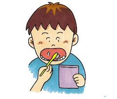 歯みがきのイラスト