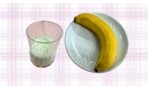 おやつ バナナ・牛乳