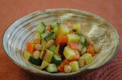 大豆とさつま芋のサラダ