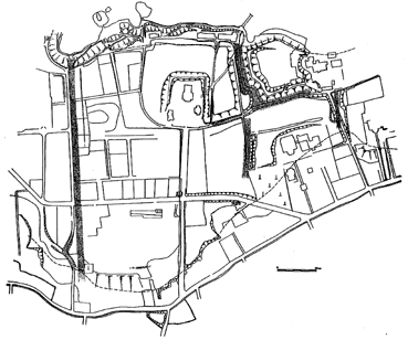 豊島氏の城館跡の調査地図
