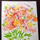 ぽんぽん花束カードの画像