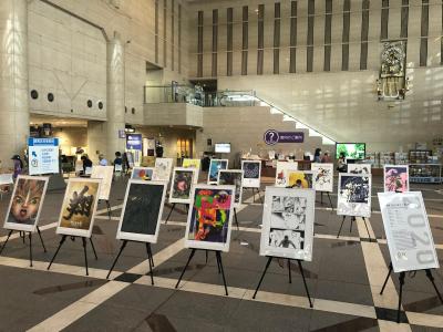 東京2020公式アートポスター展示の様子