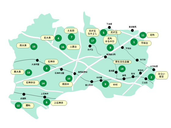 詳しくは各児童館のページをご覧ください。