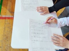 筆記競技の様子