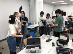 機材取扱いの練習の様子2