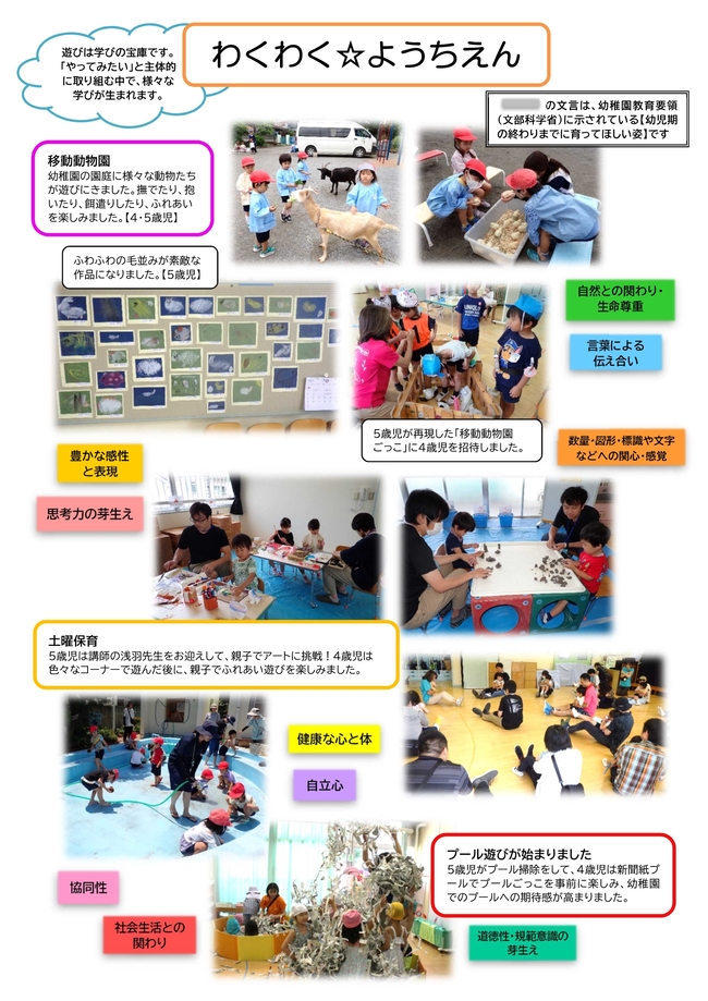 園だより7月号の写真