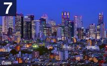 新宿副都心方面の夜景の写真