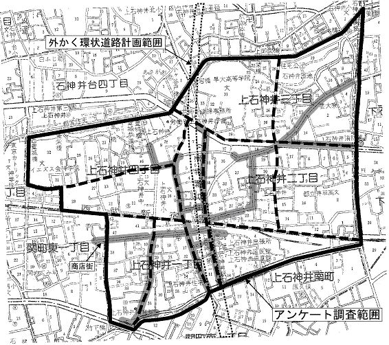 地元意識調査範囲図