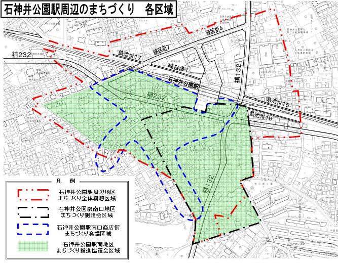 石神井公園駅南地区の範囲