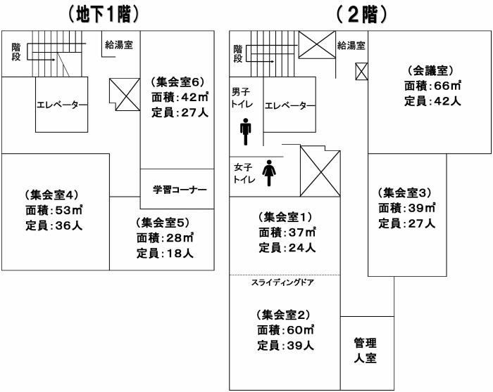 桜台地域集会所施設屋内図