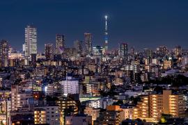 スカイツリー方面の夜景